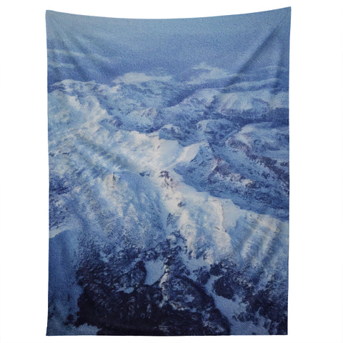 Leah Flores Winter Mountain Range Tapestry