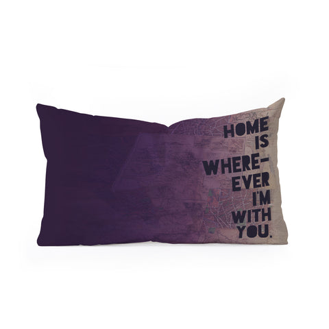 Leah Flores With You Oblong Throw Pillow
