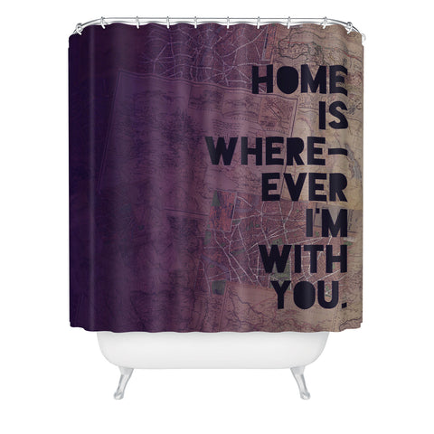 Leah Flores With You Shower Curtain