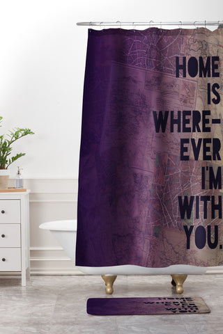 Leah Flores With You Shower Curtain And Mat