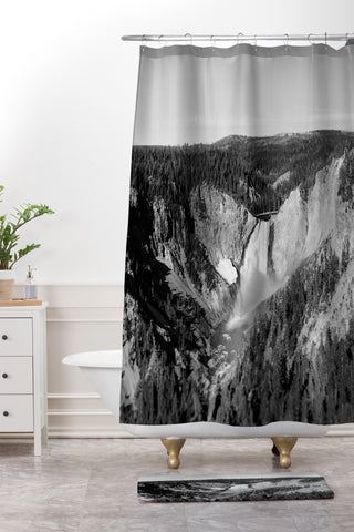 Leah Flores Yellowstone Shower Curtain And Mat