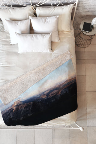 Leah Flores Yosemite Fleece Throw Blanket