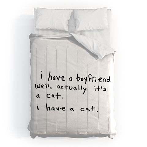 Leeana Benson Boyfriend vs Cat Comforter