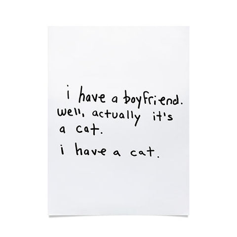 Leeana Benson Boyfriend vs Cat Poster