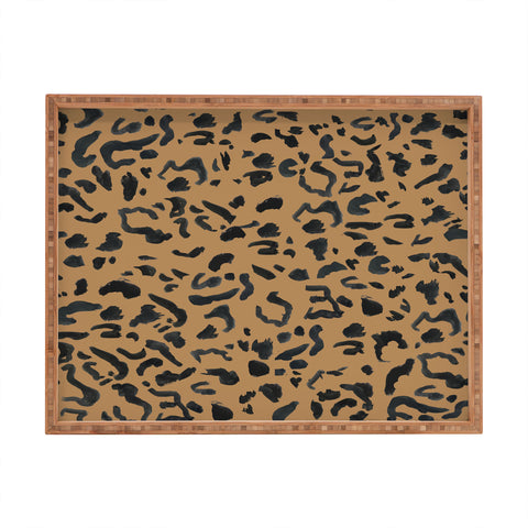 Leeana Benson Cheetah Print Rectangular Tray