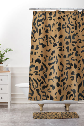 Leeana Benson Cheetah Print Shower Curtain And Mat