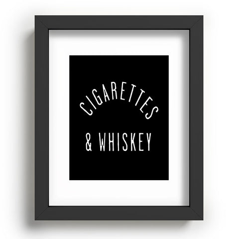 Leeana Benson Cigarettes N Whiskey Recessed Framing Rectangle