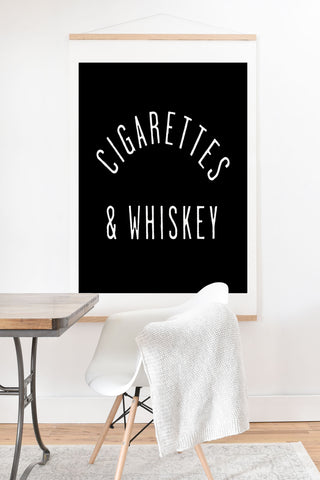 Leeana Benson Cigarettes N Whiskey Art Print And Hanger