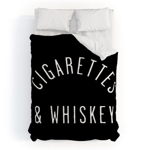 Leeana Benson Cigarettes N Whiskey Duvet Cover