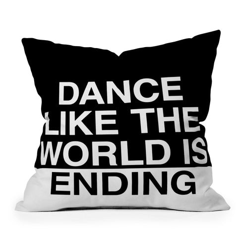 Leeana Benson Dance Like the World Is Ending Throw Pillow