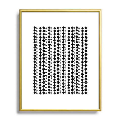 Leeana Benson Diamond Pattern Metal Framed Art Print