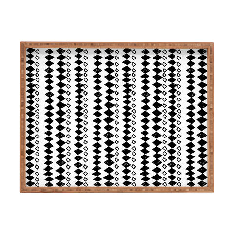 Leeana Benson Diamond Pattern Rectangular Tray