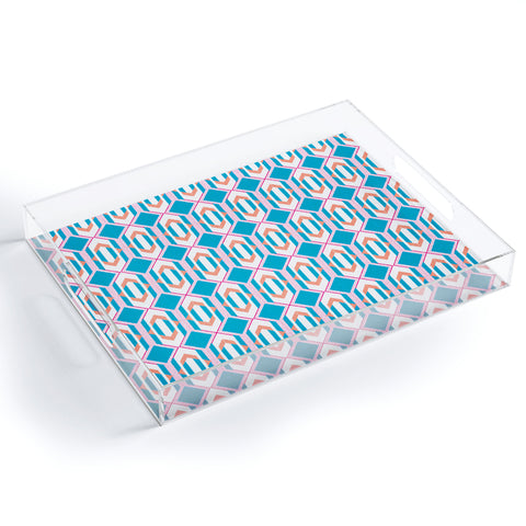 Leeana Benson Diaper Pattern Acrylic Tray