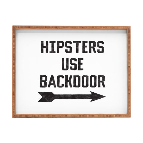 Leeana Benson Hipsters Use Back Door Rectangular Tray