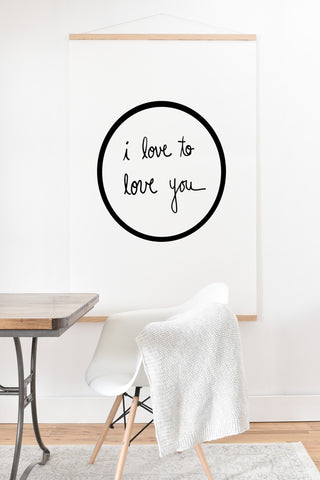 Leeana Benson I Love To Love You Art Print And Hanger