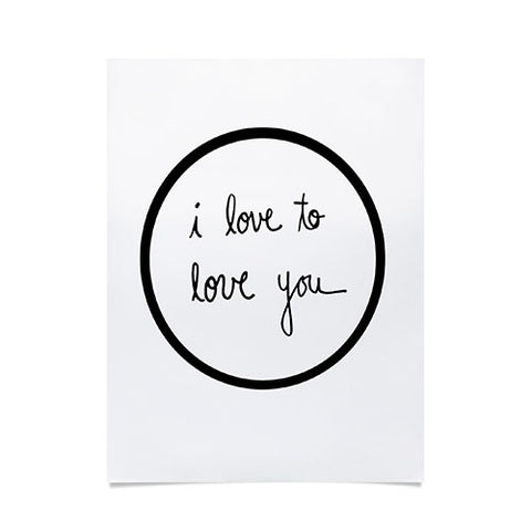 Leeana Benson I Love To Love You Poster