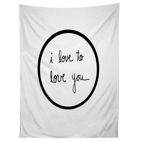 Leeana Benson I Love To Love You Tapestry