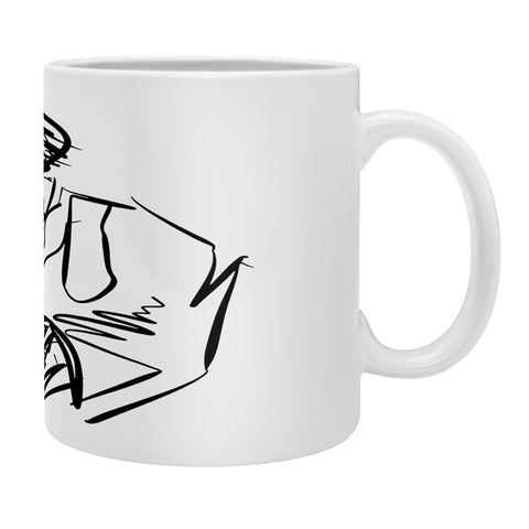 Leeana Benson Man On Phone Coffee Mug