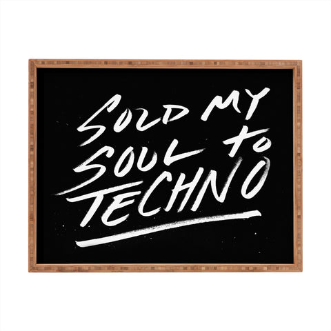 Leeana Benson Sold My Soul To Techno Rectangular Tray