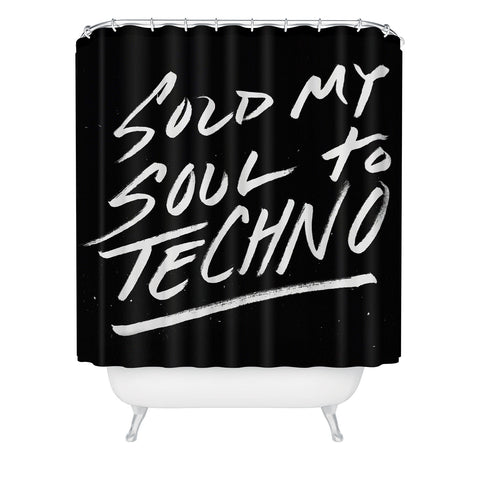 Leeana Benson Sold My Soul To Techno Shower Curtain