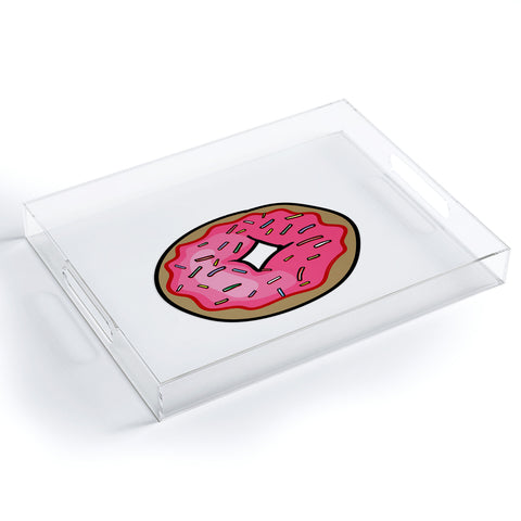 Leeana Benson Strawberry Frosted Donut Acrylic Tray