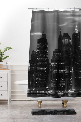 Leonidas Oxby New York Financial District Shower Curtain And Mat