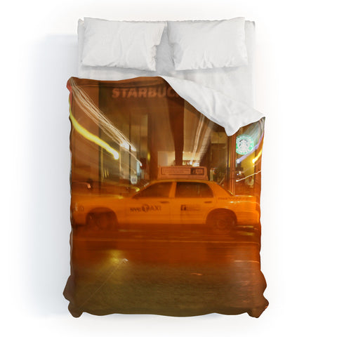 Leonidas Oxby NYC Taxi Duvet Cover