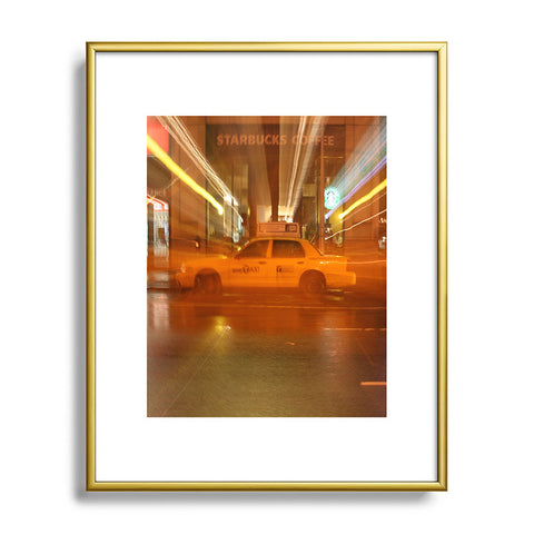 Leonidas Oxby NYC Taxi Metal Framed Art Print