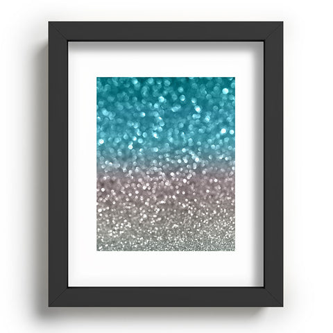 Lisa Argyropoulos Aqua And Gray Recessed Framing Rectangle