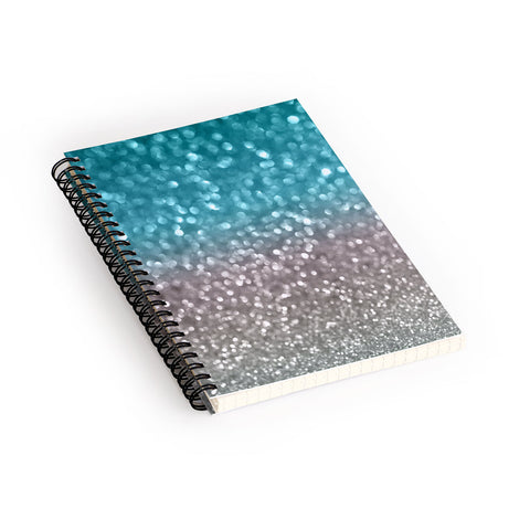 Lisa Argyropoulos Aqua And Gray Spiral Notebook