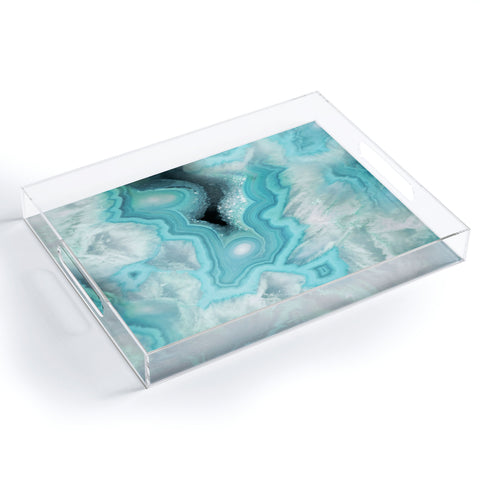 Lisa Argyropoulos Aqua Sea Stone Acrylic Tray