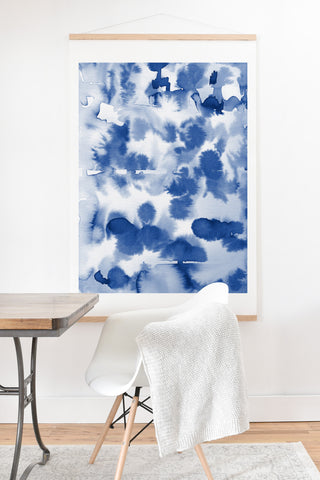 Lisa Argyropoulos Aquatica Denim Blues Art Print And Hanger