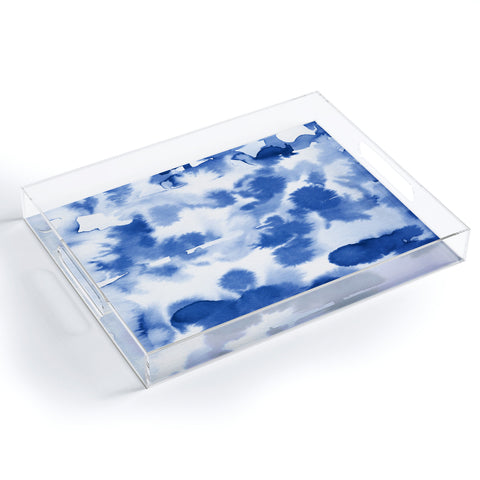 Lisa Argyropoulos Aquatica Denim Blues Acrylic Tray