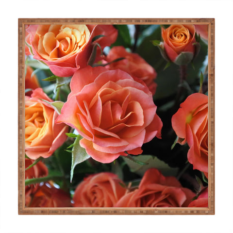 Lisa Argyropoulos Autumn Rose Square Tray
