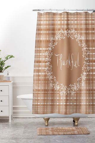 Lisa Argyropoulos Autumn Weave Thankful II Shower Curtain And Mat