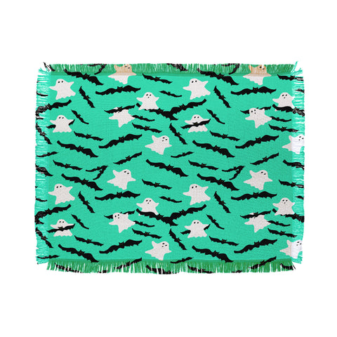 Lisa Argyropoulos Bats and Boos Throw Blanket