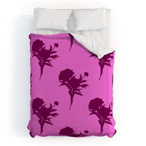 Lisa Argyropoulos Be Bold Peony Duvet Cover
