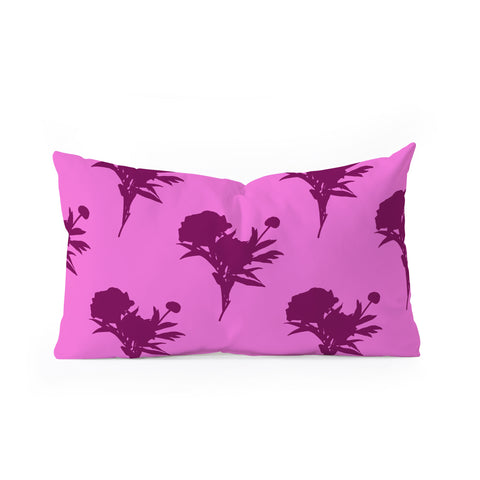 Lisa Argyropoulos Be Bold Peony Oblong Throw Pillow