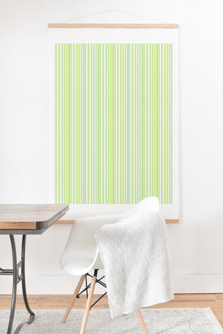 Lisa Argyropoulos Be Green Stripes Art Print And Hanger