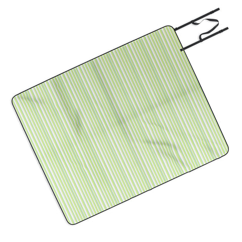 Lisa Argyropoulos Be Green Stripes Outdoor Blanket