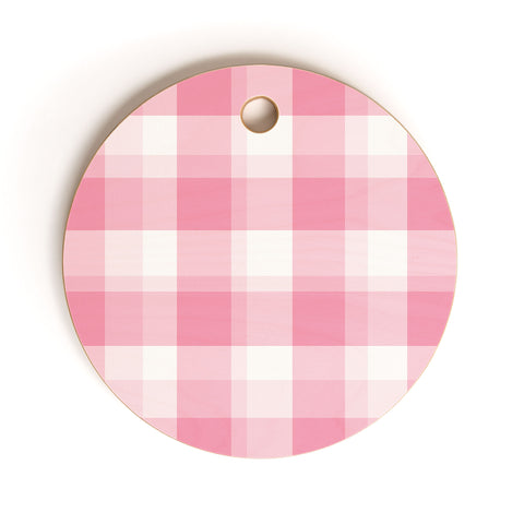 Lisa Argyropoulos Berry Sweet Checks Cutting Board Round