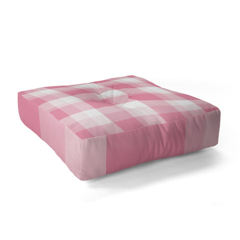Lisa Argyropoulos Berry Sweet Checks Floor Pillow Square