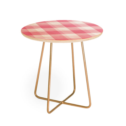 Lisa Argyropoulos Berry Sweet Checks Round Side Table