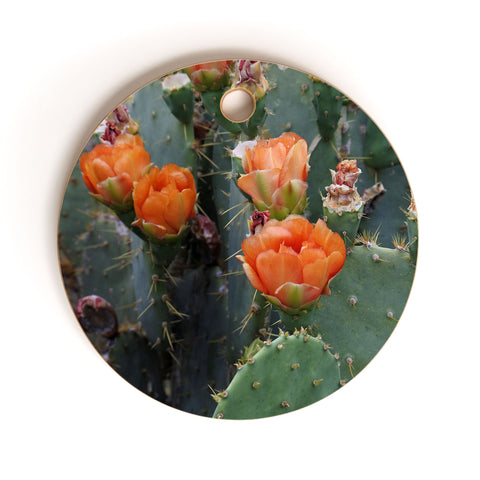Lisa Argyropoulos Blooming Prickly Pear Cutting Board Round
