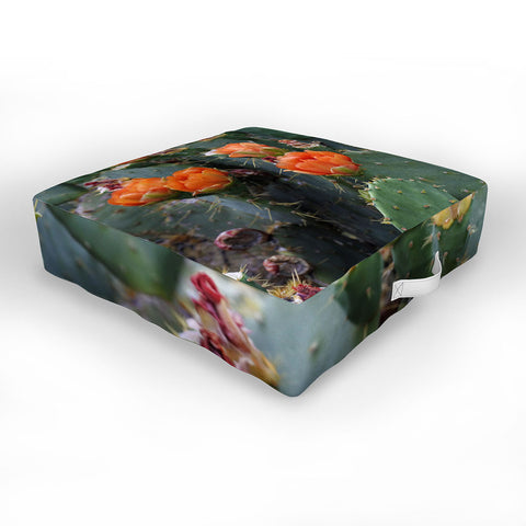 Lisa Argyropoulos Blooming Prickly Pear Outdoor Floor Cushion