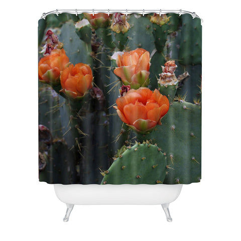 Lisa Argyropoulos Blooming Prickly Pear Shower Curtain
