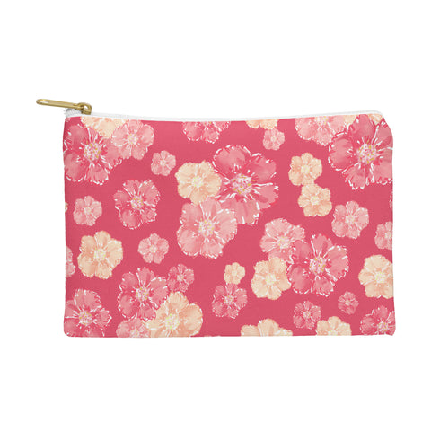 Lisa Argyropoulos Blossoms On Coral Pouch