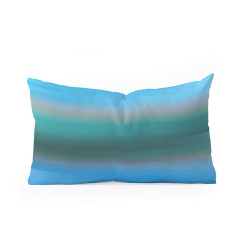 Lisa Argyropoulos Blue Haze Oblong Throw Pillow