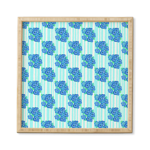 Lisa Argyropoulos Blue Hibiscus Framed Wall Art