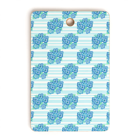 Lisa Argyropoulos Blue Hibiscus Cutting Board Rectangle